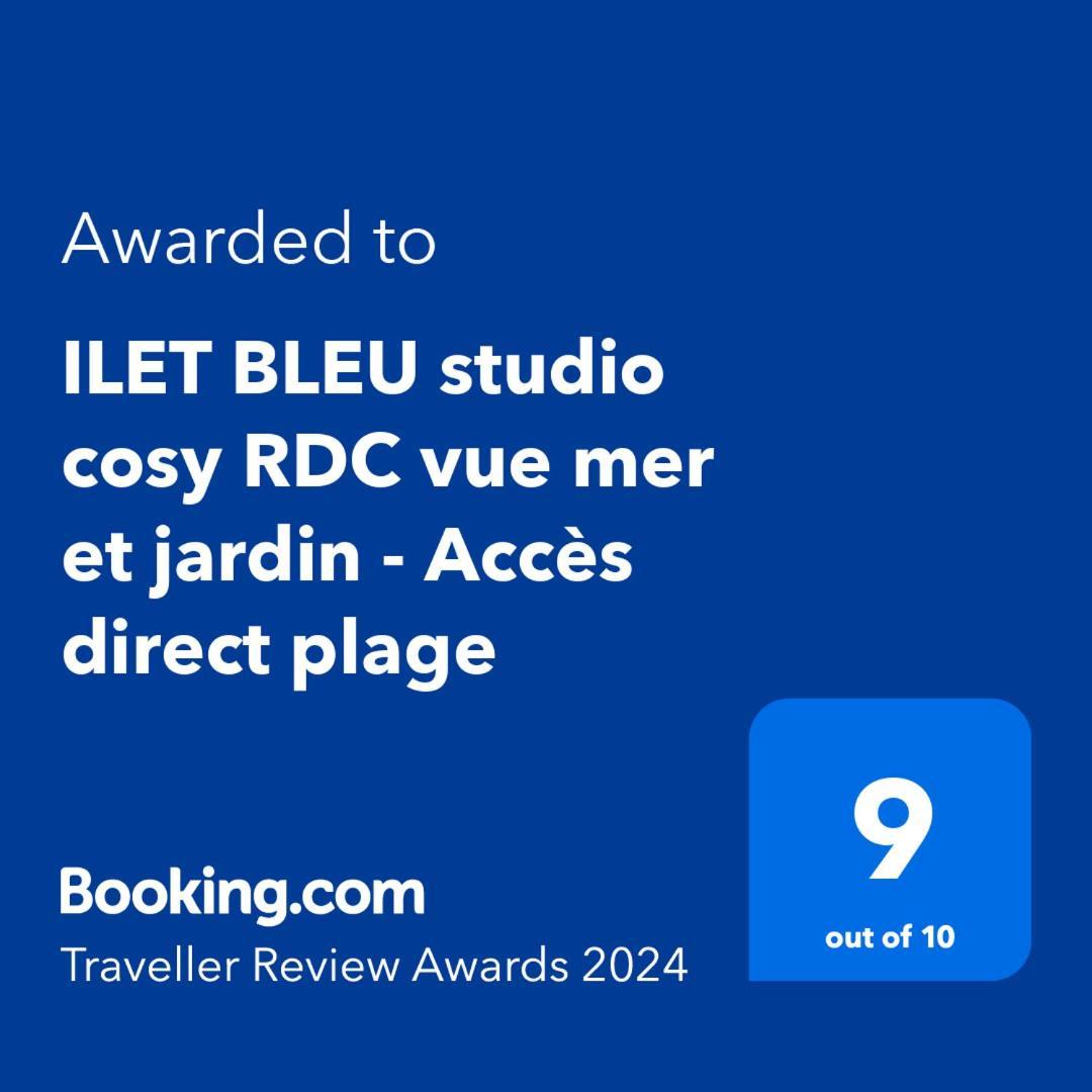 Ilet Bleu Studio Cosy Rdc Vue Mer Et Jardin - Acces Direct Plage Le Gosier  Luaran gambar
