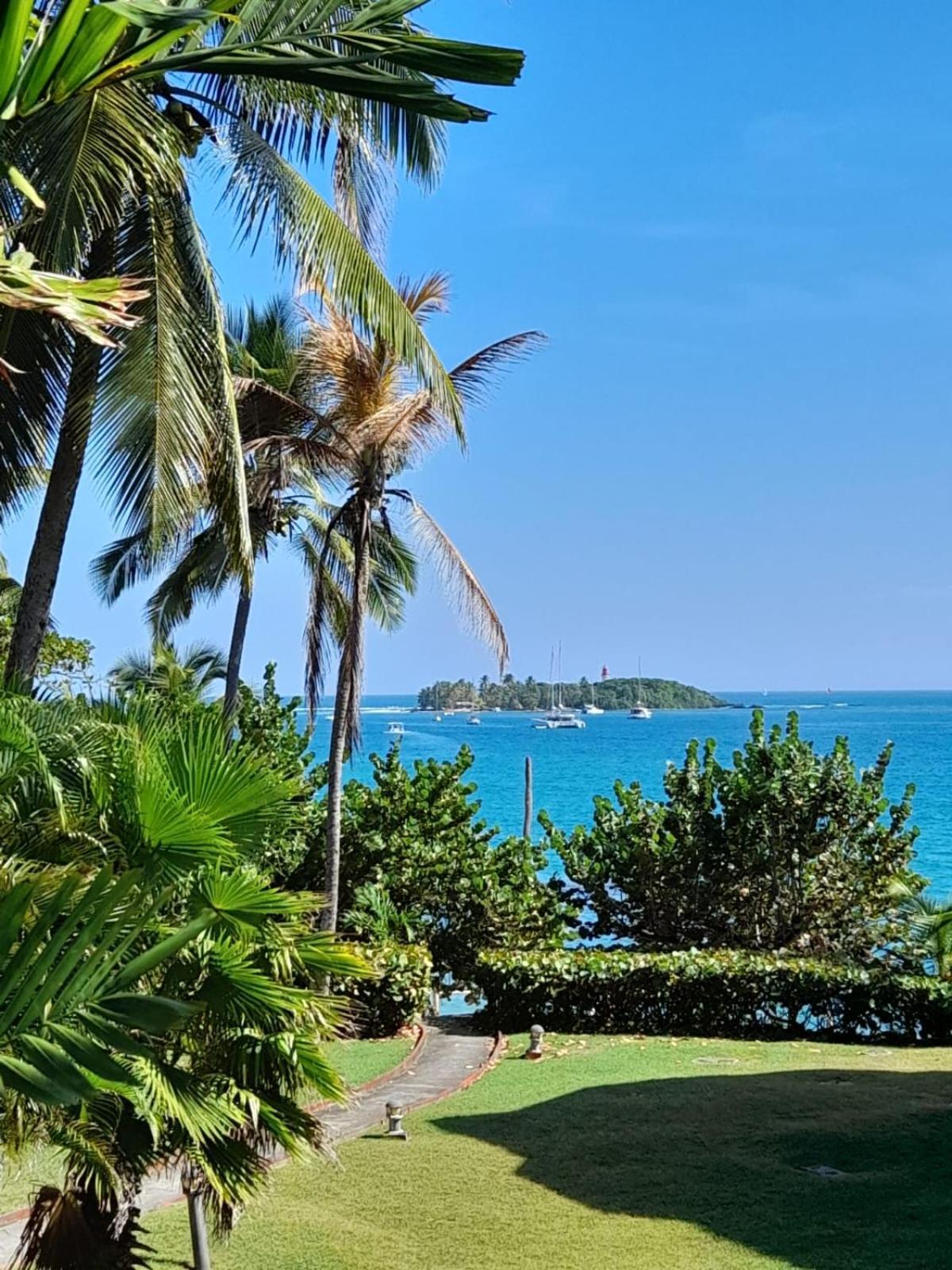 Ilet Bleu Studio Cosy Rdc Vue Mer Et Jardin - Acces Direct Plage Le Gosier  Luaran gambar